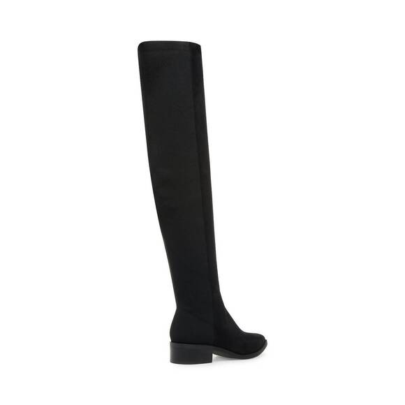 NEW STEVE MADDEN women's jolly faux suede over the knee boots in black - Picture 3 of 5